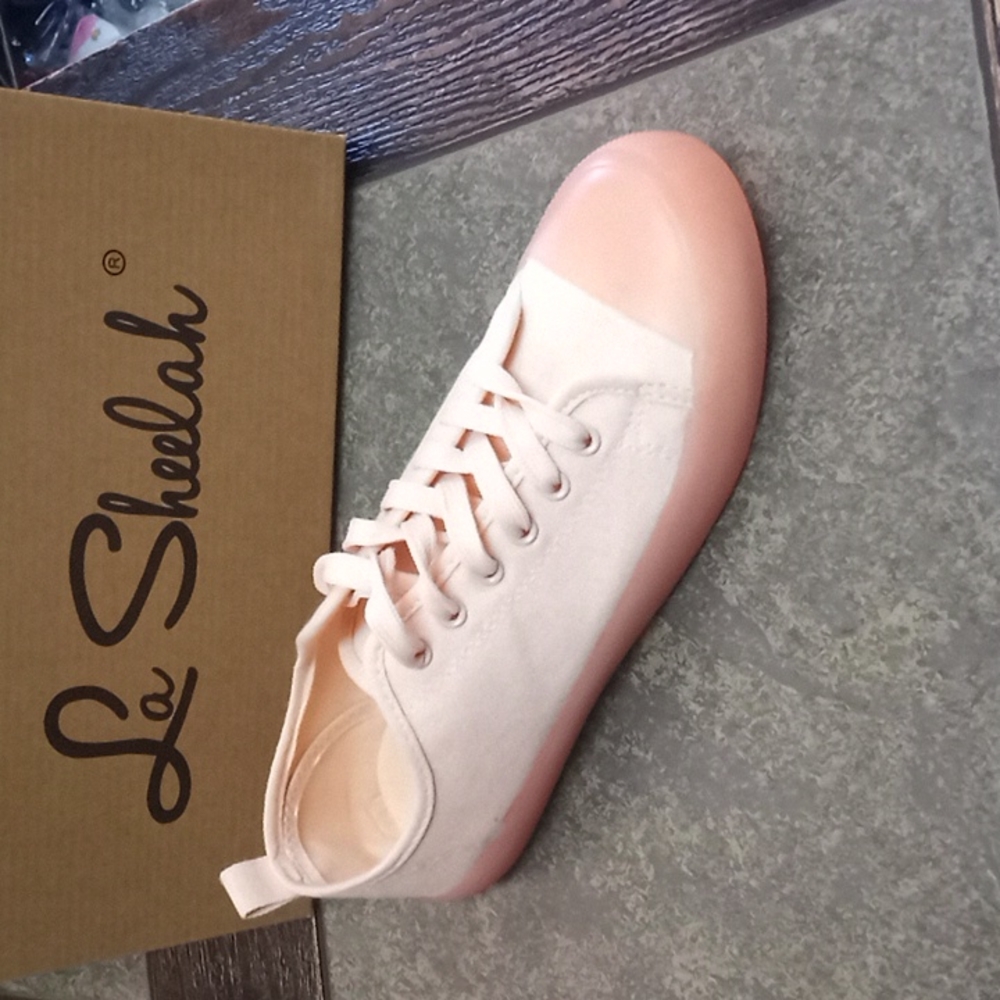 Pink sneakers